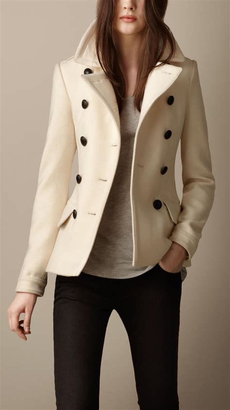 burberry pea coat vuntage|burberry wool cashmere pea coat.